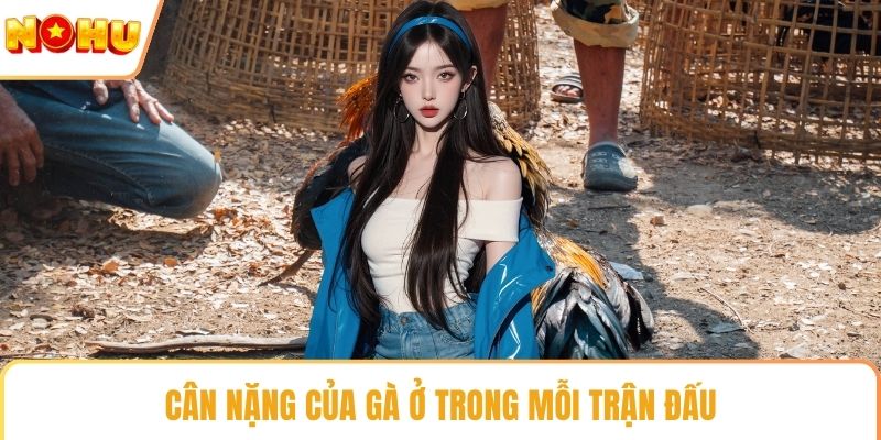 Cân nặng của gà ở trong mỗi trận đấu