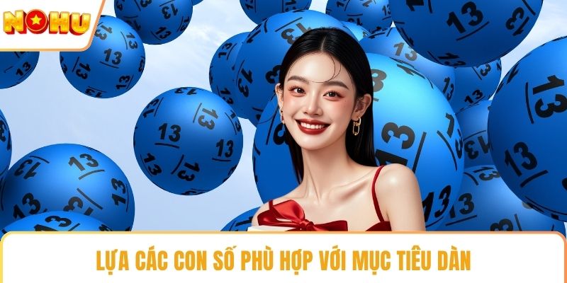 Lựa các con số phù hợp với mục tiêu dàn